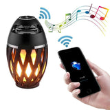 USB Led Flame Lights Bluetooth Speaker Outdoor Portable Led Flame Atmosphere Lamp Stereo Speaker Outdoor Camping Woofer