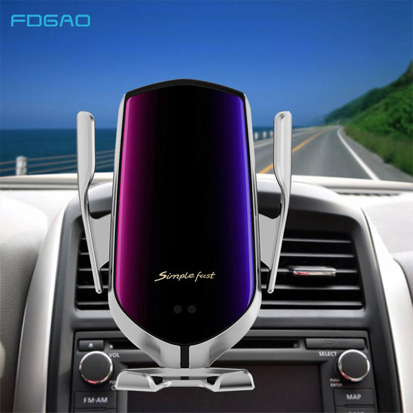 Automatic Clamping Car Wireless Charger 10W Charge for Iphone 11 Pro XR XS Huawei P30 Pro Qi Infrared Sensor Phone Holder