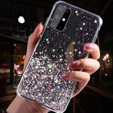 Luxury Glitter Star Case For Samsung Galaxy S20 A51 A70 A50 A10 A20 A30 A80 A10S A20E A750 Note 10 9 8 S10 S9 S8 Plus S10E Cover