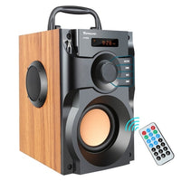 TOPROAD Portable Bluetooth Speaker Wireless Stereo Subwoofer Bass Speakers Column Support FM Radio TF AUX USB Remote Control