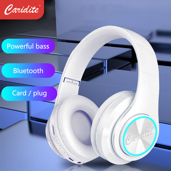 Caridite Popular Wireless Bluetooth Headband Game Headphone for Grils Gift Colorful BT 5.0 Headset Beauty Bluetooth Headphone