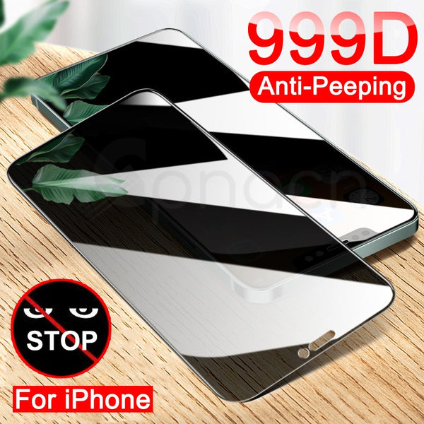 Anti Spy Tempered Glass For iPhone X XR XS 12 11 Pro Max Privacy Screen Protector iPhone 8 7 6 6S Plus 5 5S SE Protection Glass