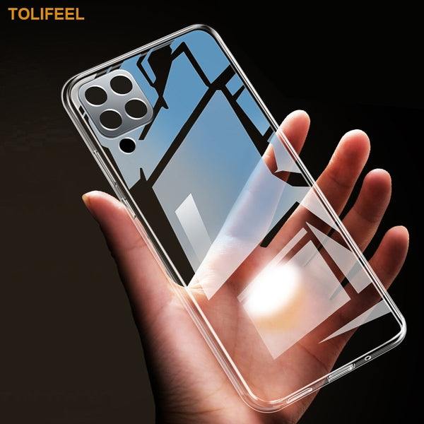 Case For Samsung Galaxy A12 TPU Silicone Clear Bumper Soft Case For Samsung A12 M12 Transparent Phone Back Cover