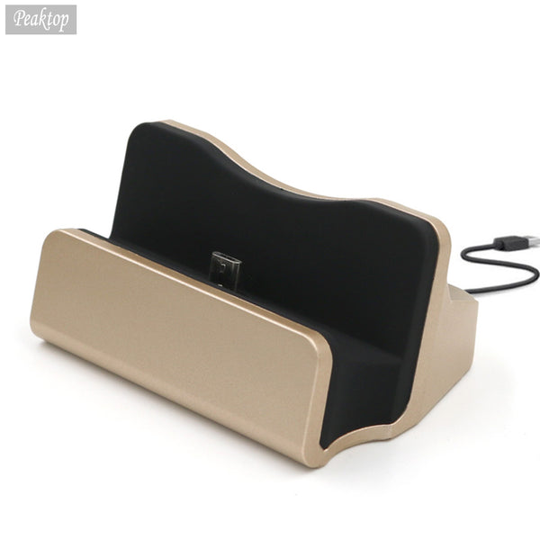 Peaktop Micro USB Charging Dock,Android Smartphones Desktop Stand Sync Charger Docking Station