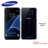 100% Original Samsung smartphone cover for Galaxy S7 S7Edge Higt-Quality PC Anti-Drop Electroplating Transparent case