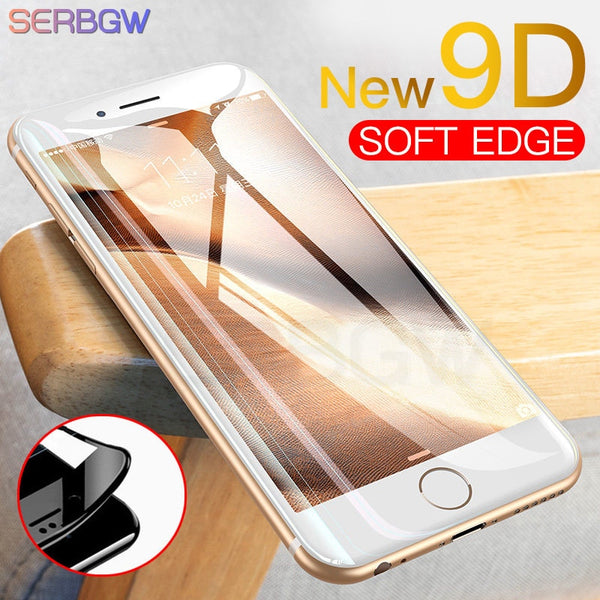 9D Curved Full Cover Tempered Glass on the For iPhone X XR XS Max Screen Protector For iPhone 8 7 6 6s Plus Protection